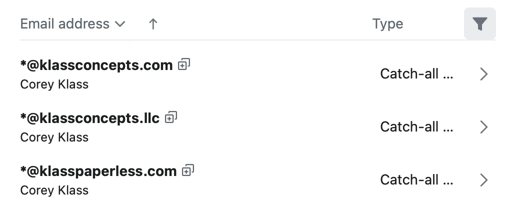 Catch-All Email Address
