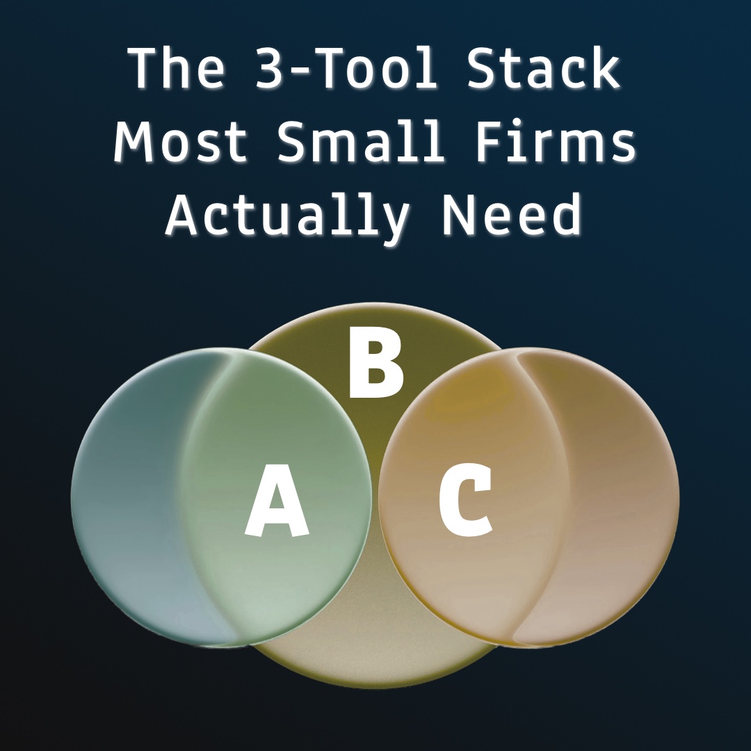 The 3-Tool Stack Most Small Firms Actually Need