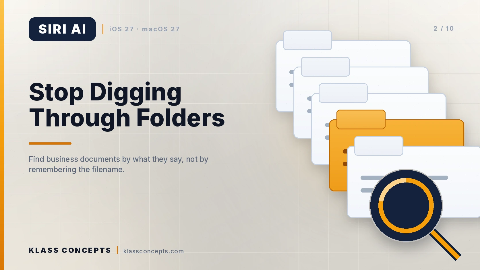 Stop Digging Through Folders: Let Siri AI Find Your Business Files